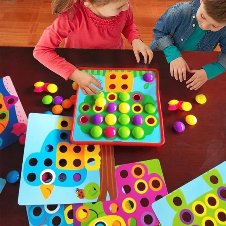 Układanka Montessori Guzikowa