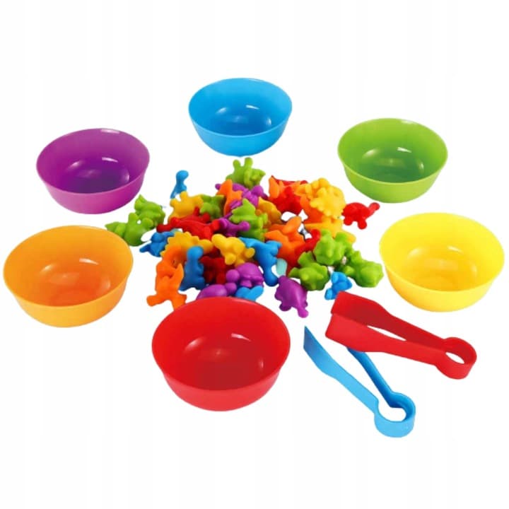 Sorter Montessori Logika - nauka kolorów, liczenia i chwytania