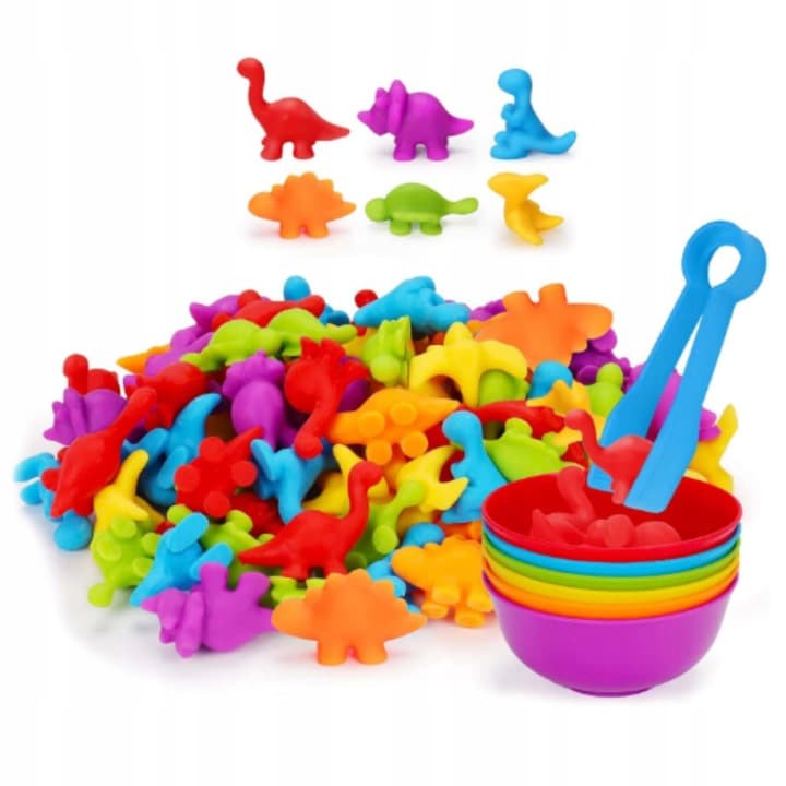 Sorter Montessori Logika - nauka kolorów, liczenia i chwytania